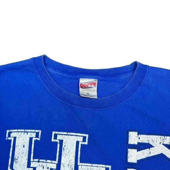Vintage Kentucky Wildcats T Shirt Mens XL Blue Y2K NCAA Sec Basketball Football - Picture 2 of 10